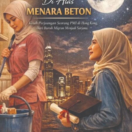 Bulan di atas menara beton